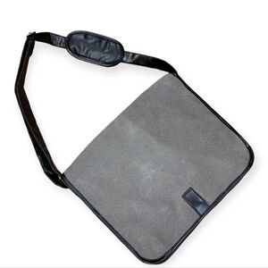 NEW Bellemonde Messenger Bag Gray Black Laptop bag Vegan